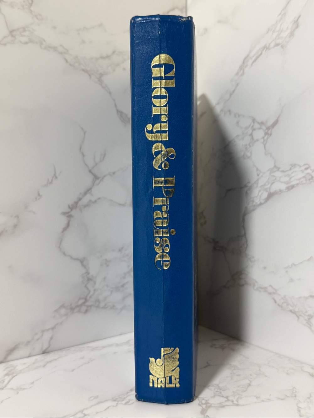 Glory & Praise Blue Hymnal - Gold Lettering